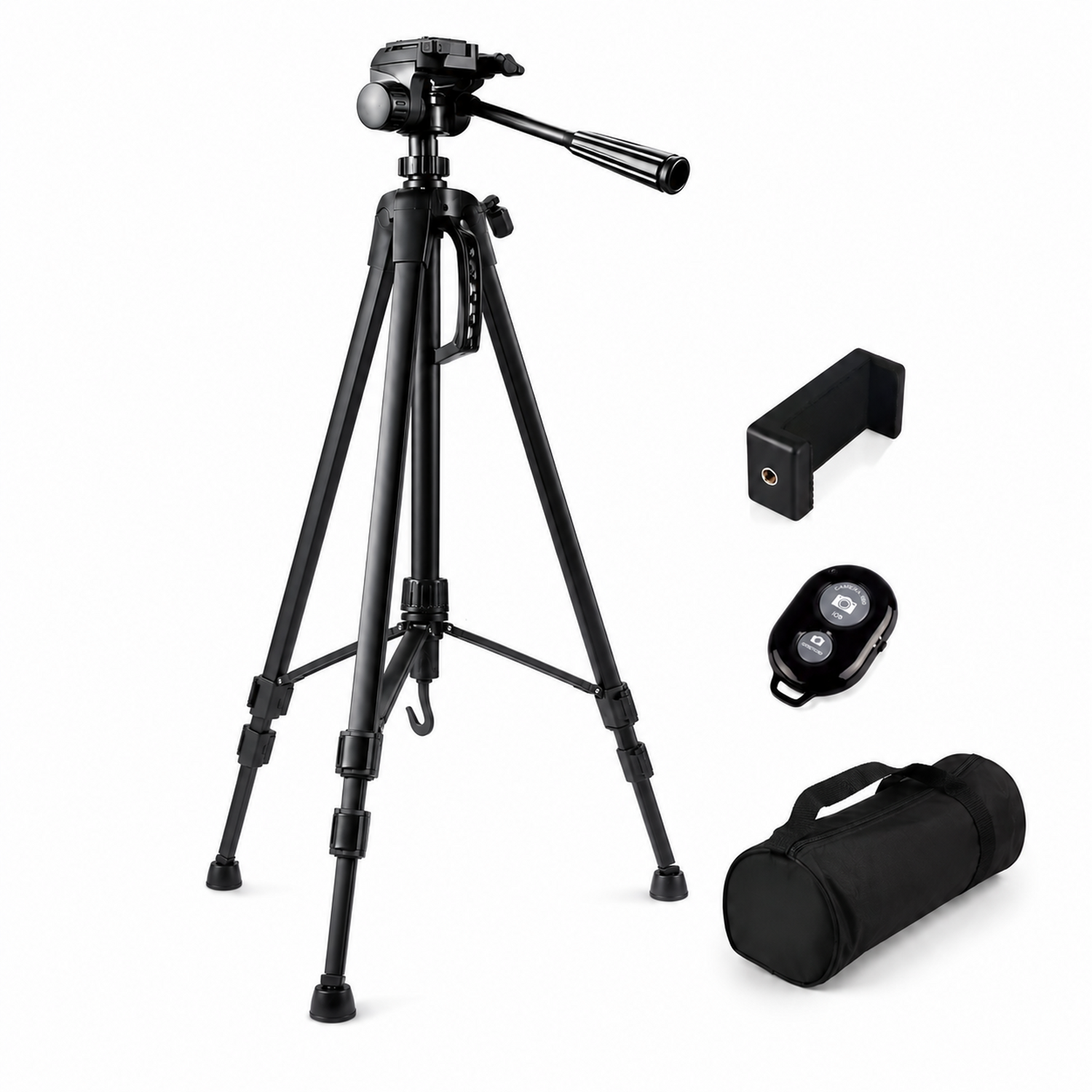 Trípode Profesional WT-3520 150 cm para Cámara y Celular con Control Bluetooth