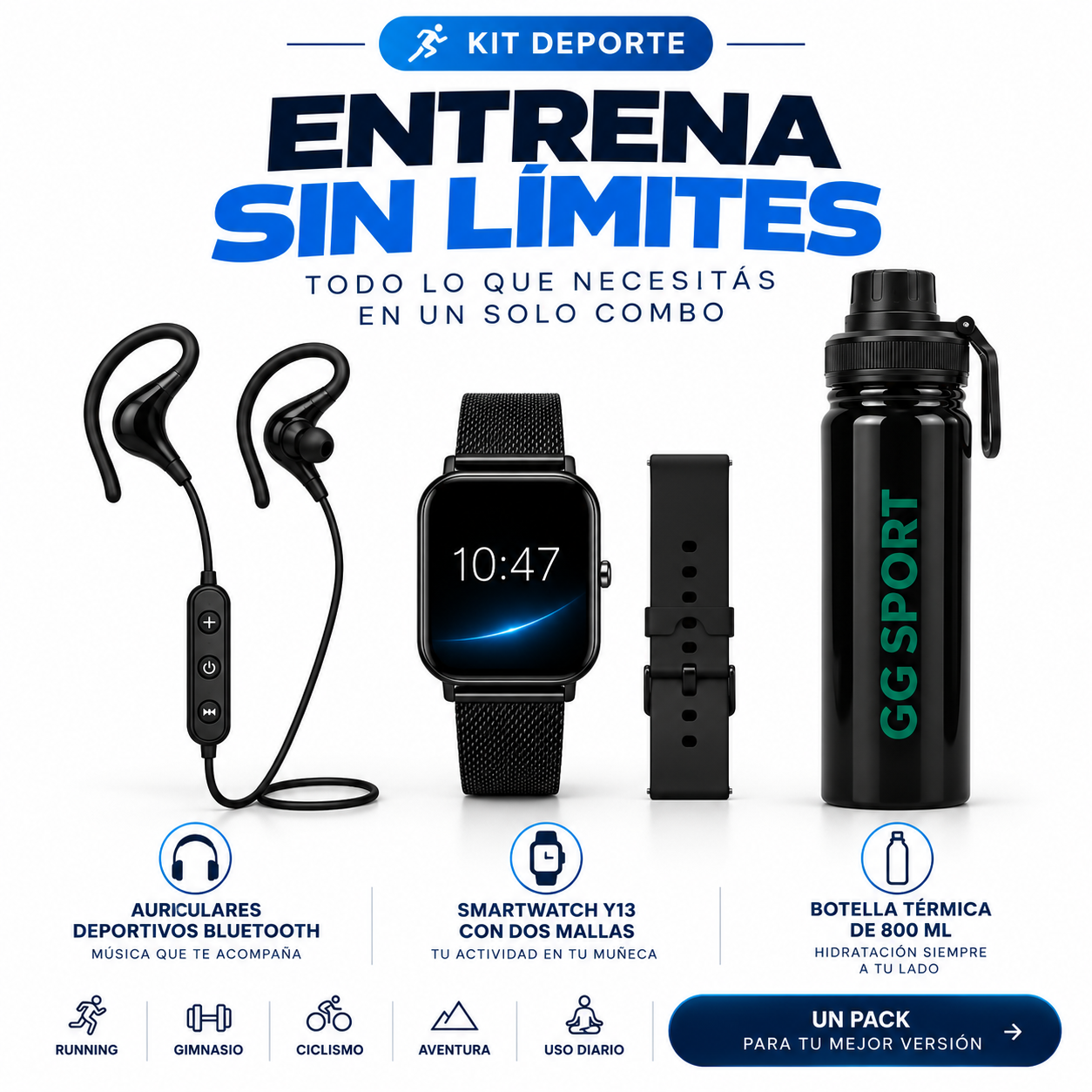 Kit Deportivo 3 en 1 – Entrená Sin Límites
