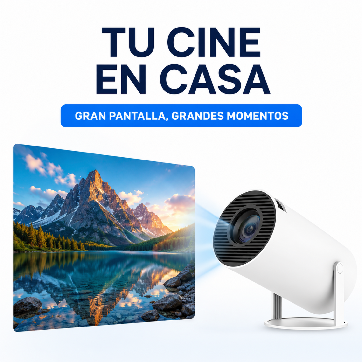 Mini Proyector Smart HY300 Android WiFi Bluetooth 130 Pulgadas