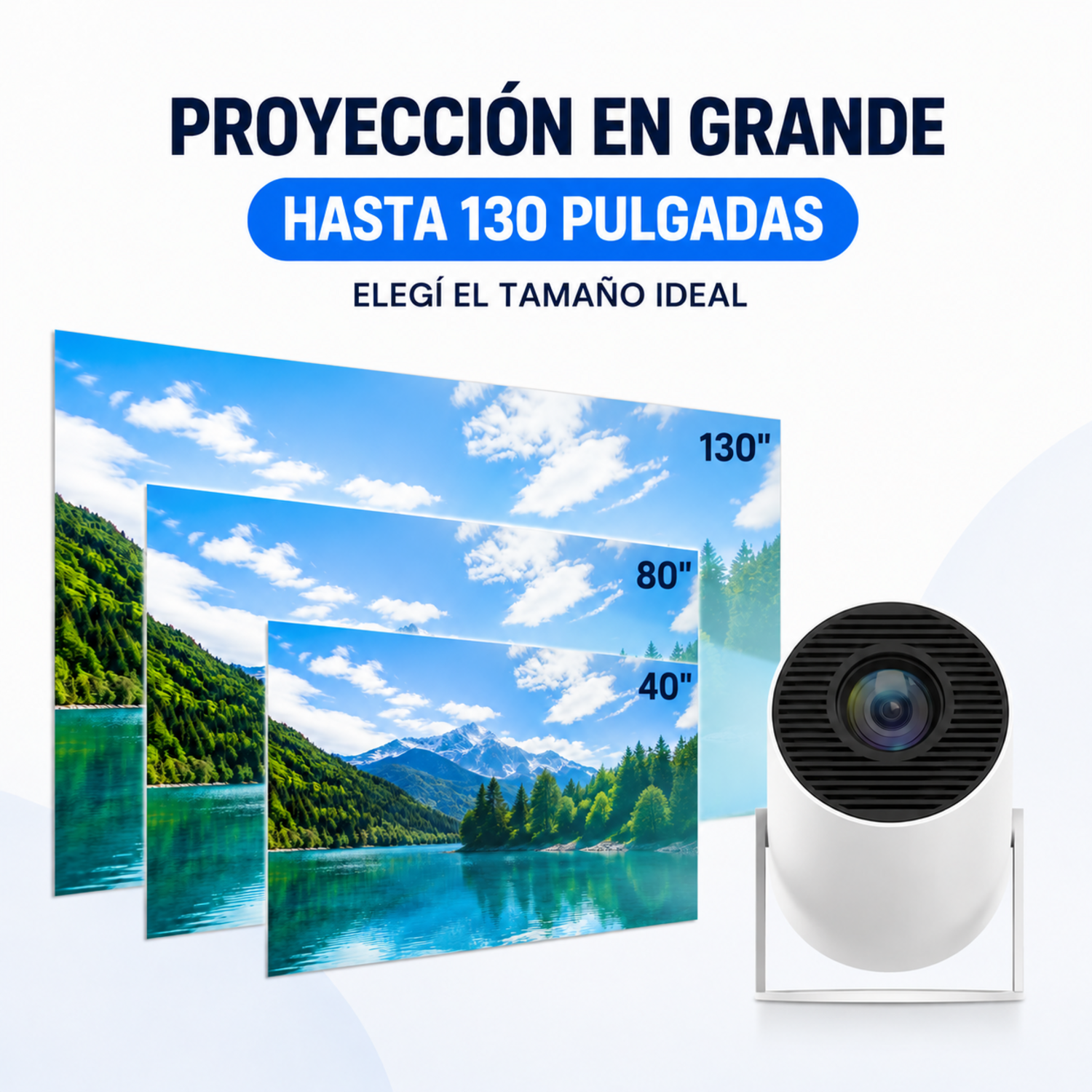 Mini Proyector Smart HY300 Android WiFi Bluetooth 130 Pulgadas