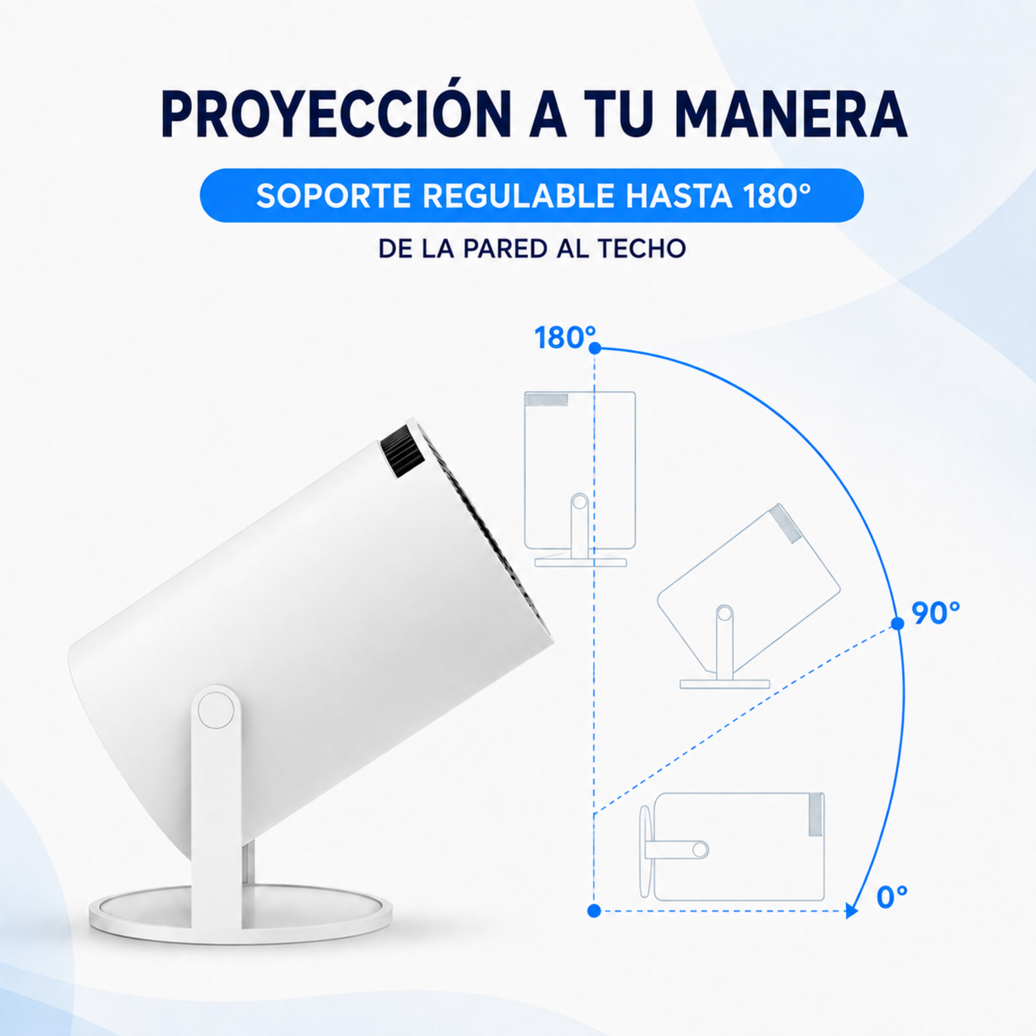 Mini Proyector Smart HY300 Android WiFi Bluetooth 130 Pulgadas