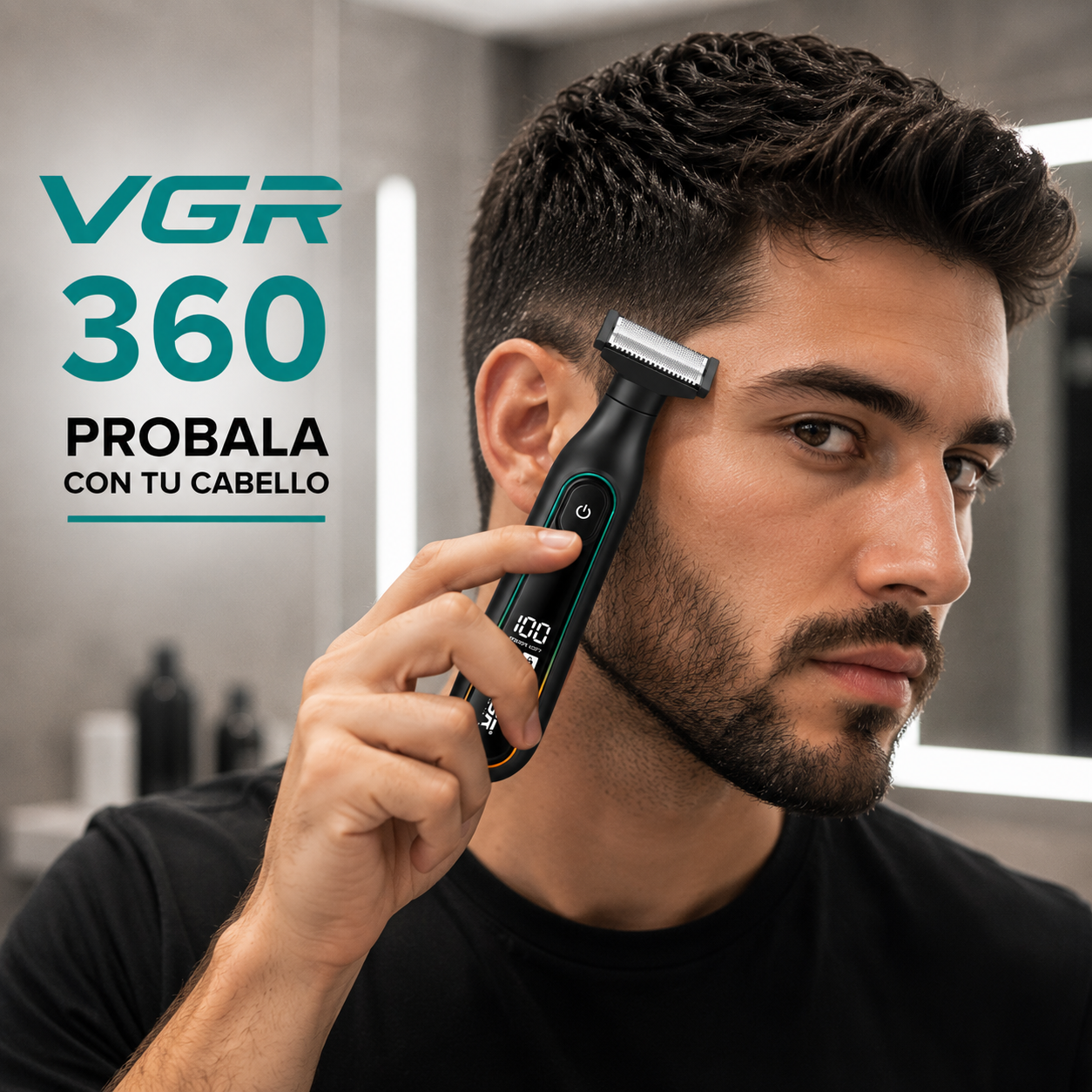Afeitadora Eléctrica Hombre Trimmer Corporal Vgr V-360